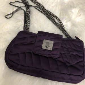 Calvin Klein purple small shoulder purse